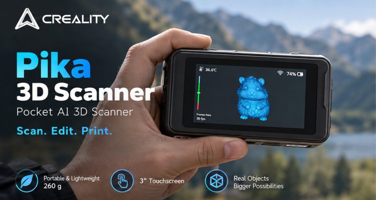 Creality Pika: The Pocket AI 3D Scanner That Wants Scanning to Feel Like Taking a Photo